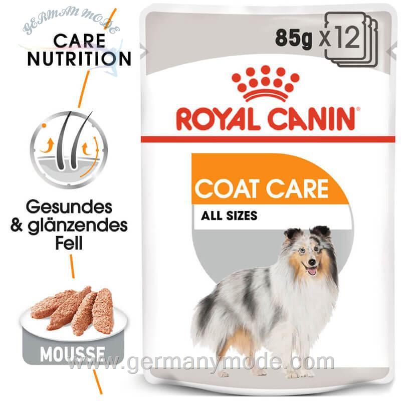 غذا مرطوب سگ مراقبت از پوست و کت رویال کنین آلمان Royal Canin Coat Care 12x85g