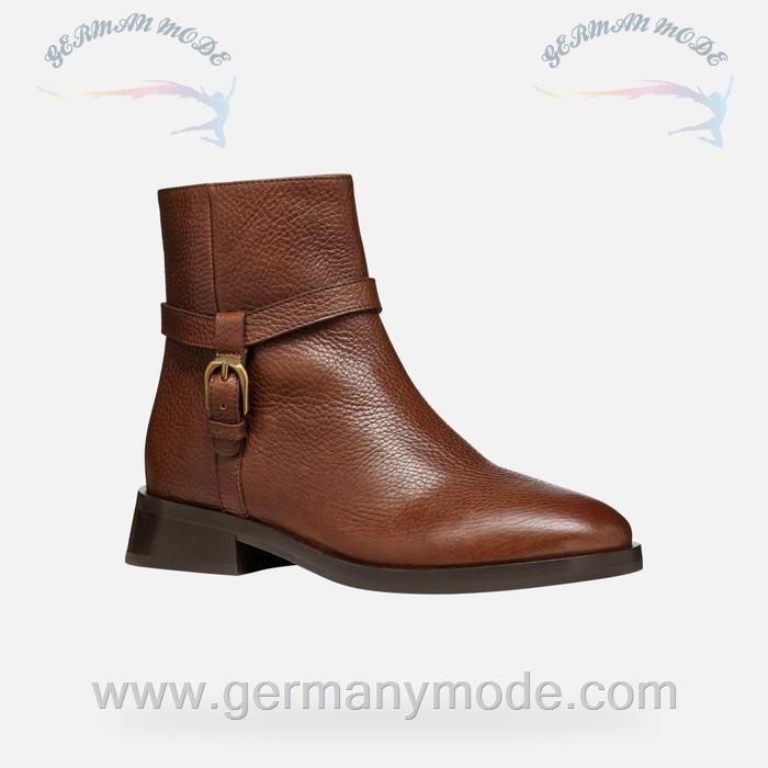 نیم بوت زنانه جی اوکس ایتالیا GEOX NIEDRIGE STIEFELETTEN Tormalina Dame Braun