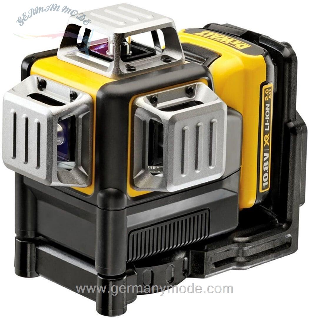 تراز لیزری خطی دیوالت آمریکا DeWALT MULTILINIENLASER 3X360°, ROT, 10.8V/2AH DCE089D1R