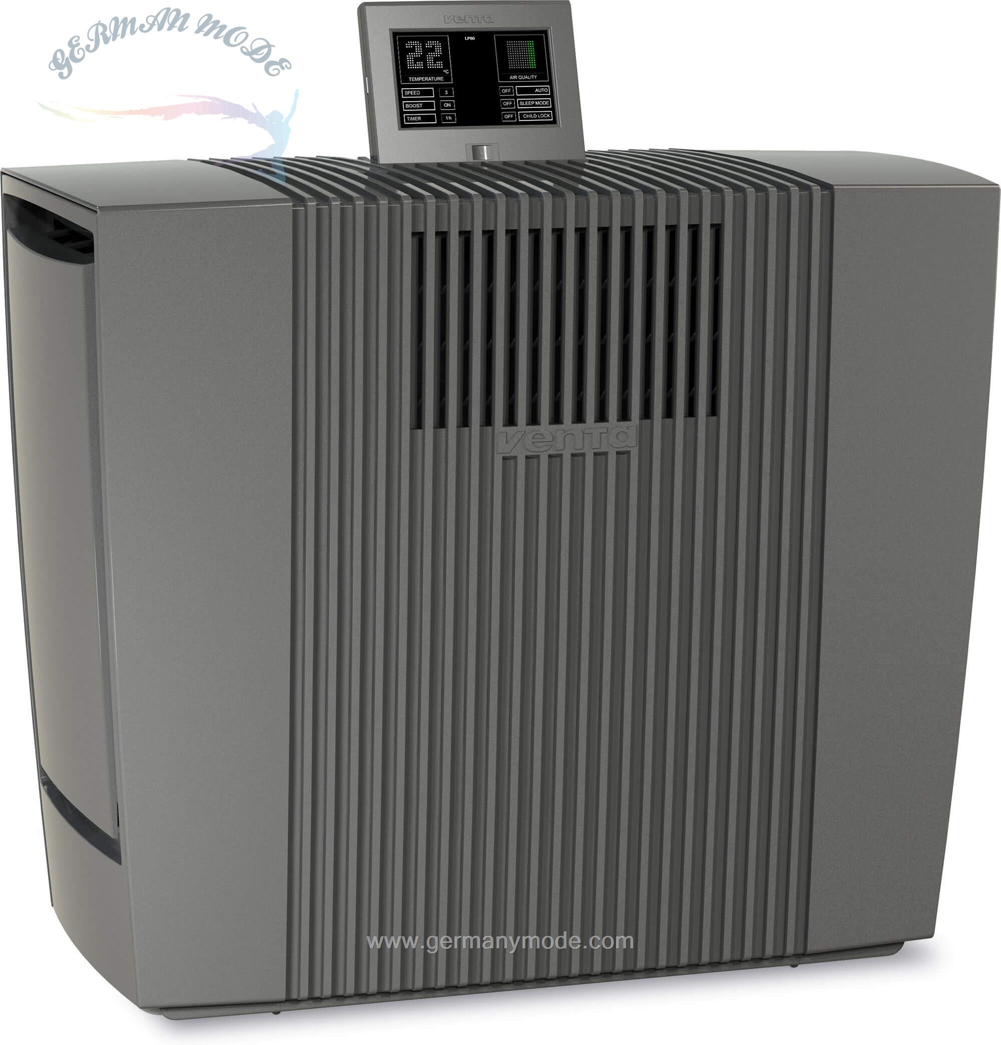 دستگاه تصفیه هوا ونتا Venta Luftreiniger LP60 Ultra- befreit die Raumluft zu 99/95 / von Allergenen/ schwarz