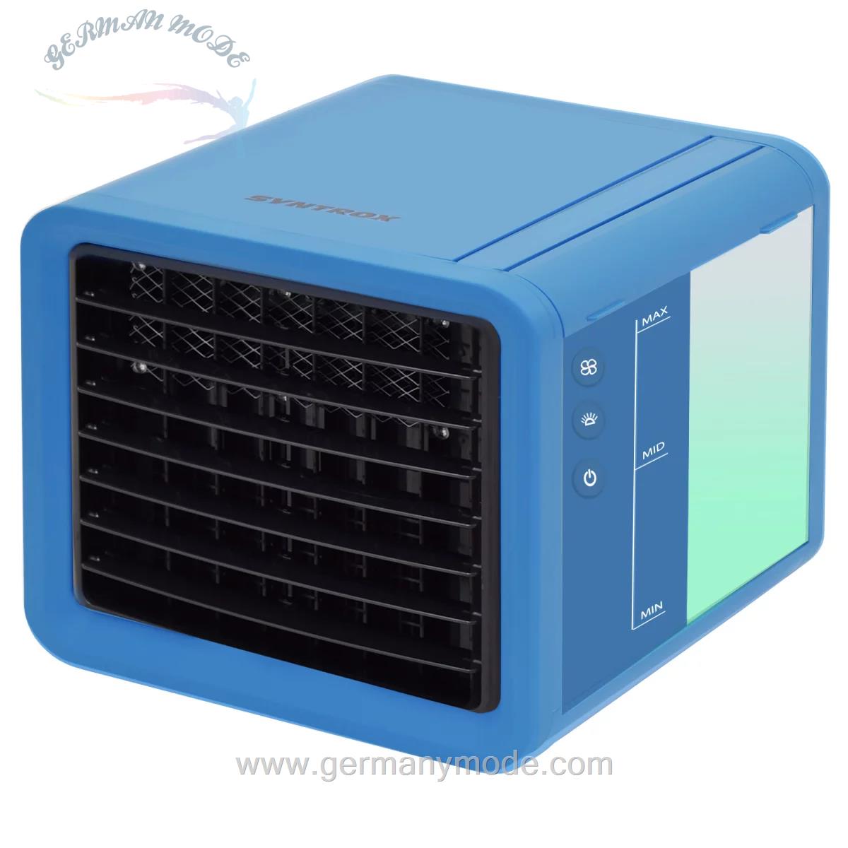 کولر آبی رطوبت ساز سینتروکس آلمان Syntrox 4in1 Mini Luftkühler in 3 verschiedenen Farben A Ware Modell Blue White