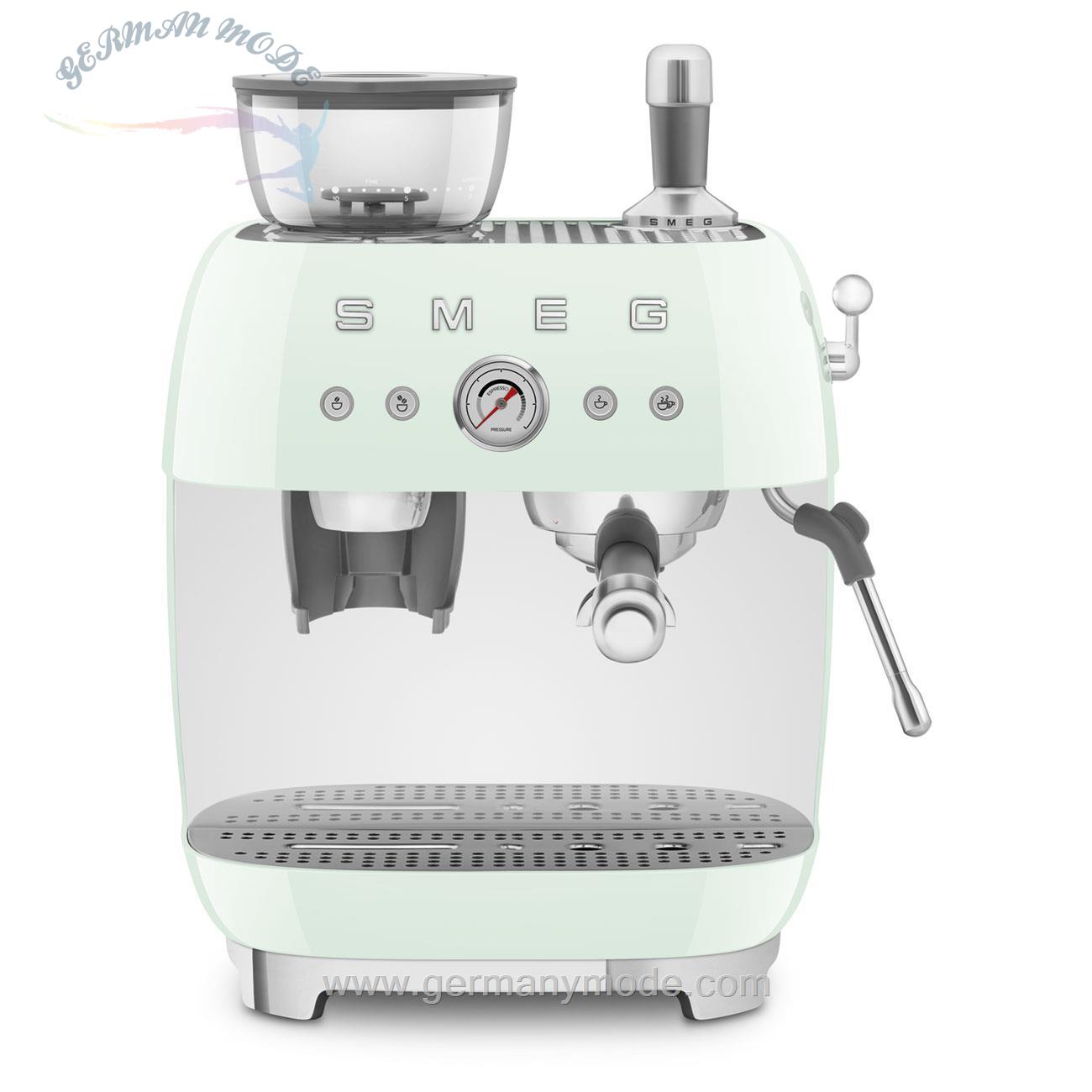 قهوه ساز اسپرسو ساز آسیاب دار اسمگ ایتالیا Smeg Espresso manuele koffiemachineu EGF03PGEU