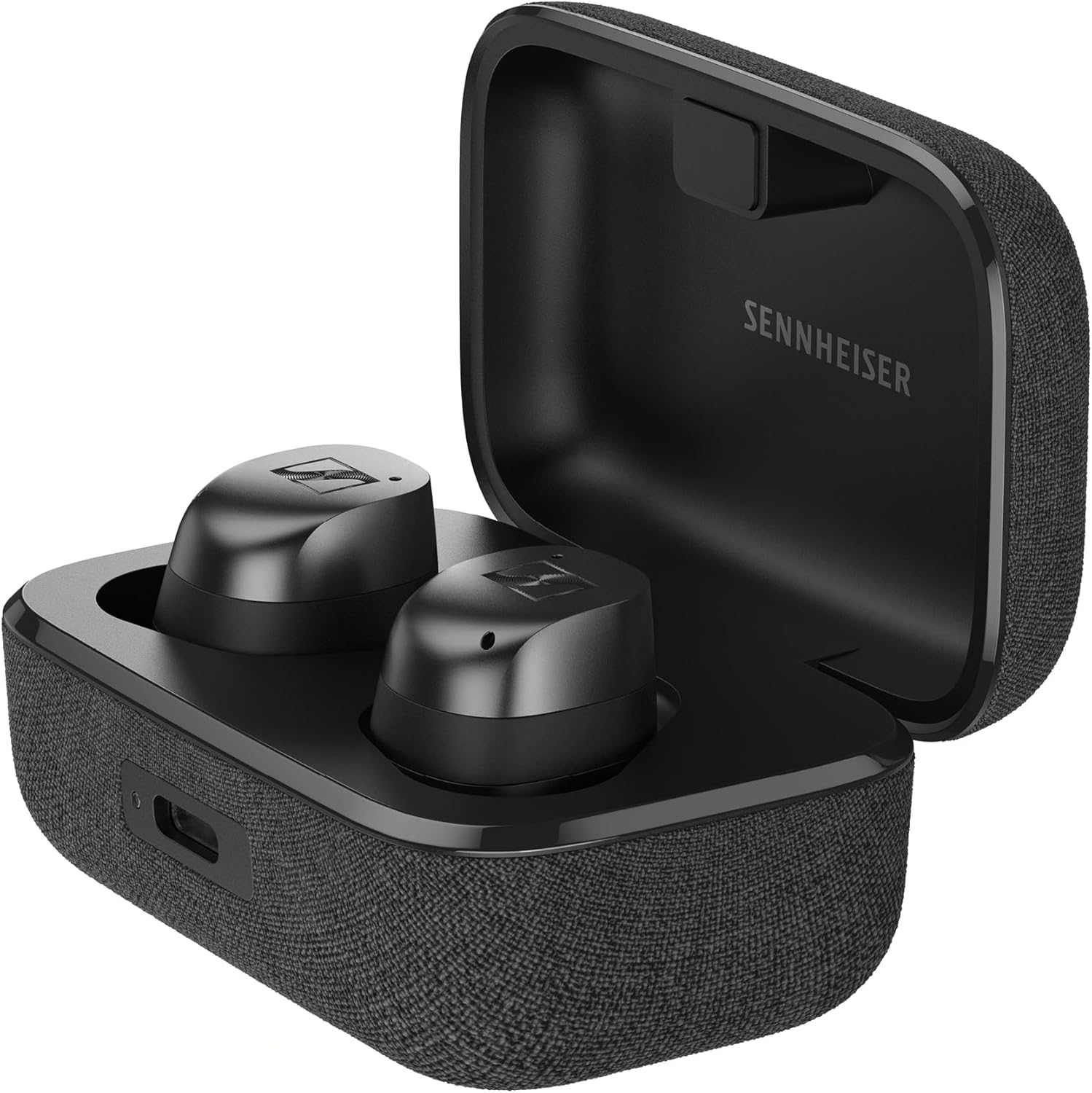 ایرپاد هدفون هوشمند بلوتوثی Sennheiser MOMENTUM True Wireless 4 - Earbuds هوشمند بلوتوث 5.4، صدای شفاف، طراحی ارگونومیک، عمر باتری 30 ساعت، ANC تطبیقی - گرافیت سیاه