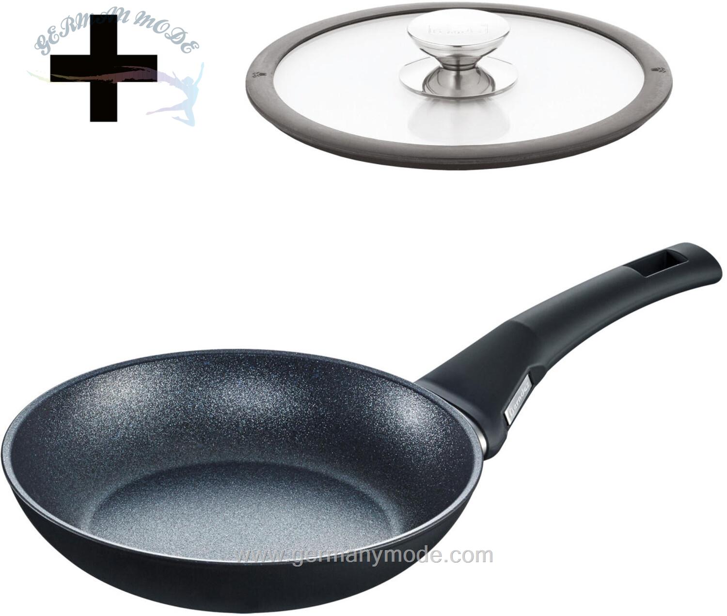 تابه 20 سانتی برندس آلمان Berndes Balance Induction Enduro Bratpfanne mit Glasdeckel 20 cm