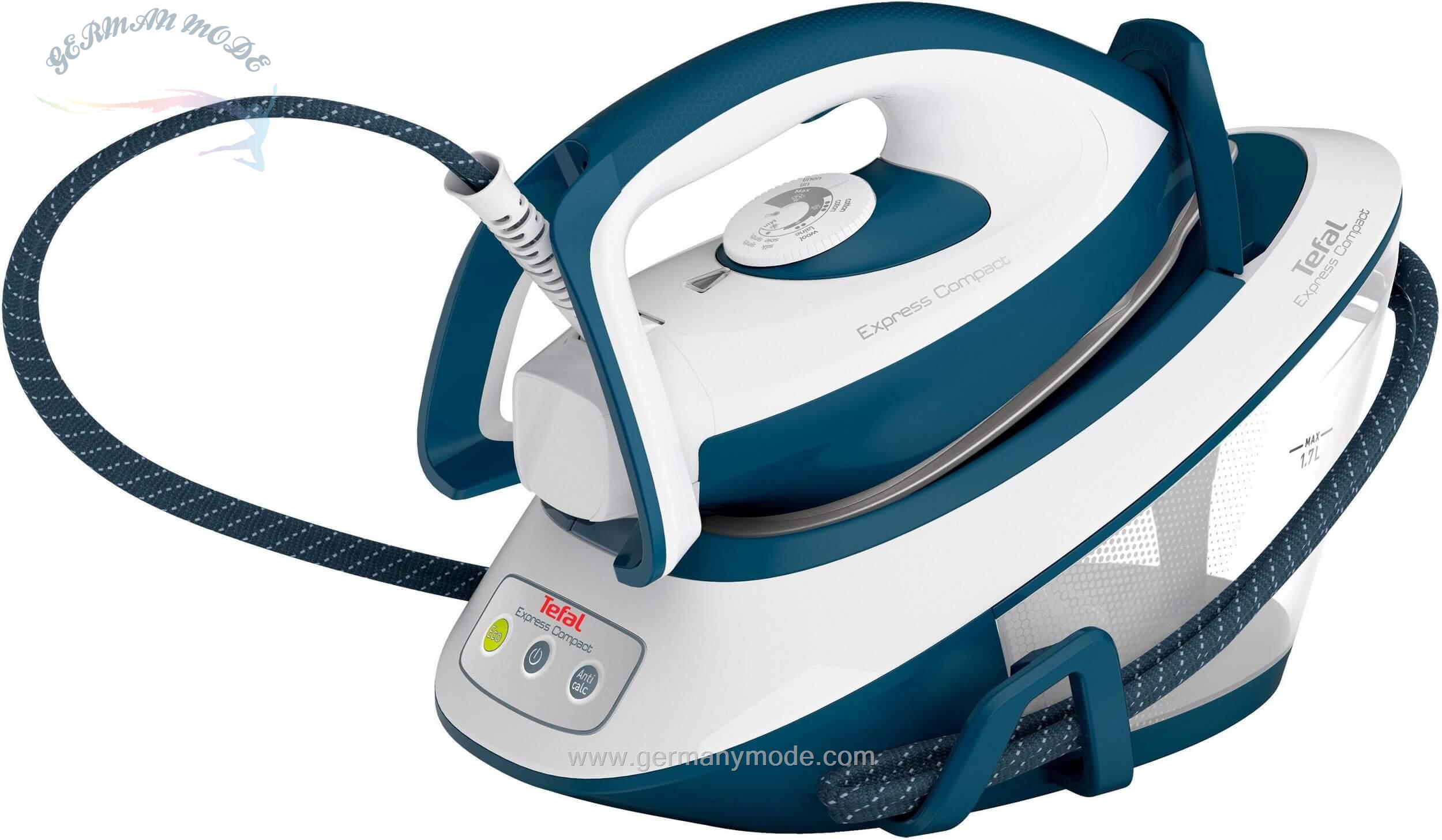 اتو بخار مخزن دار تفال فرانسه Tefal Dampfbügelstation SV7110 Bügelstation Express Compact