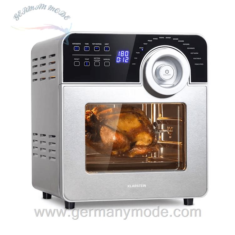 سرخ کن 14 لیتری کلارشتاین آلمان Klarstein AeroVital Cube Chef Heißluftfritteuse Silber