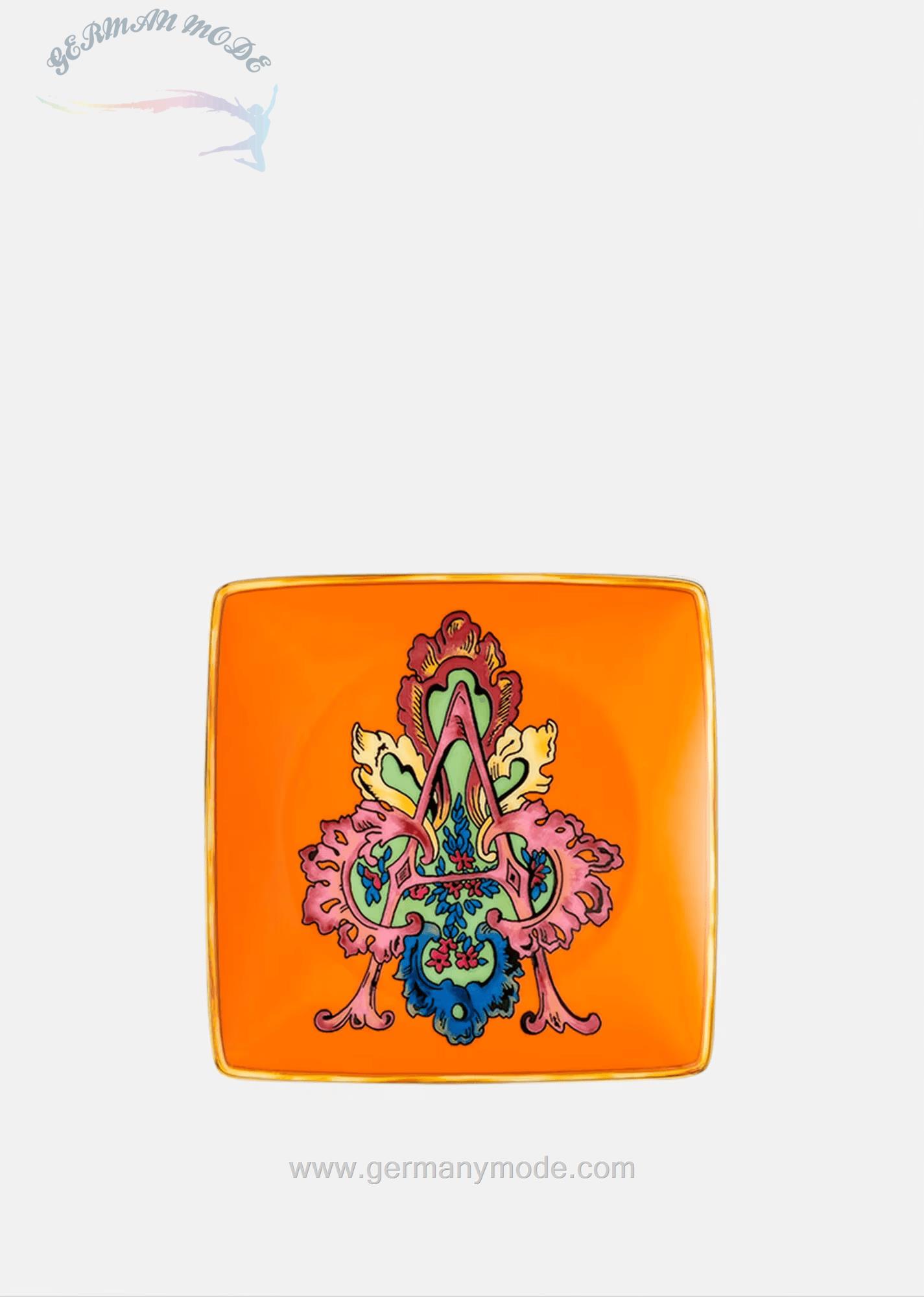 بشقاب دکوری ورساچه ایتالیا VERSACE ALPHABET UNTERTELLER A 12 CM