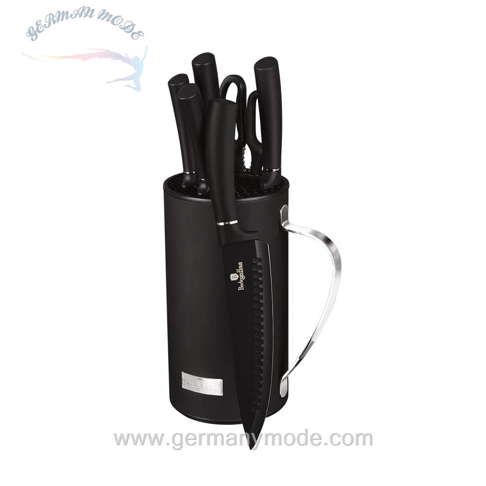 ست چاقو آشپزخانه برلینگر هاوس مجارستان BERLINGER HAUS KITCHEN KNIFE SET BH/2480 BLACK SILVER COLLECTION