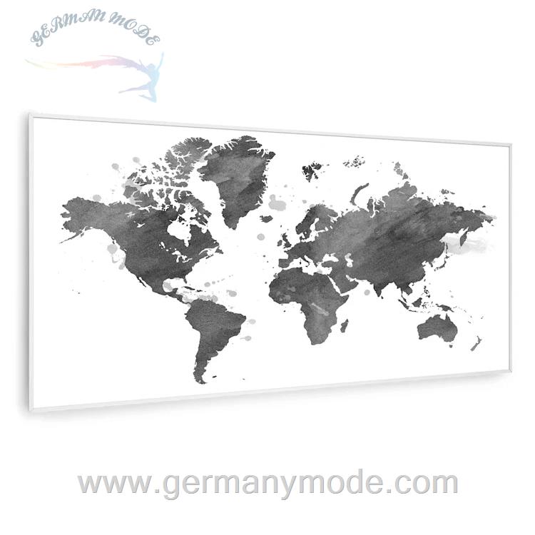 بخاری مادون قرمز هوشمند کلارشتاین آلمان Klarstein Wonderwall Air Art Smart Infrarotheizung Schwarze Karte weiber Rahmen120 x 60 cm