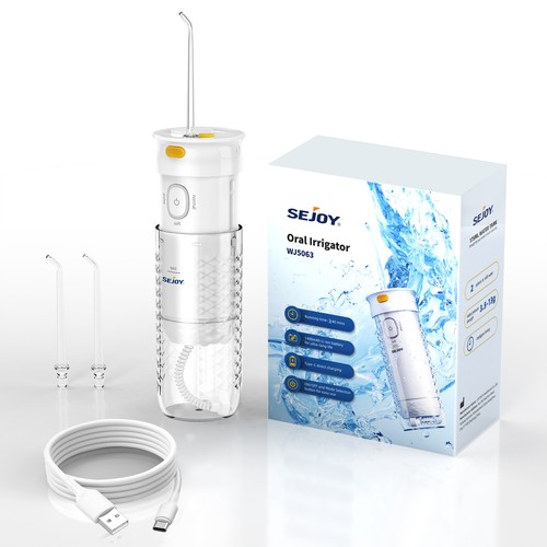 خرید از ایبی - SEJOY Wireless Oral Irrigator Travel Water Electric Water Flosser Oral Irrigator Dental