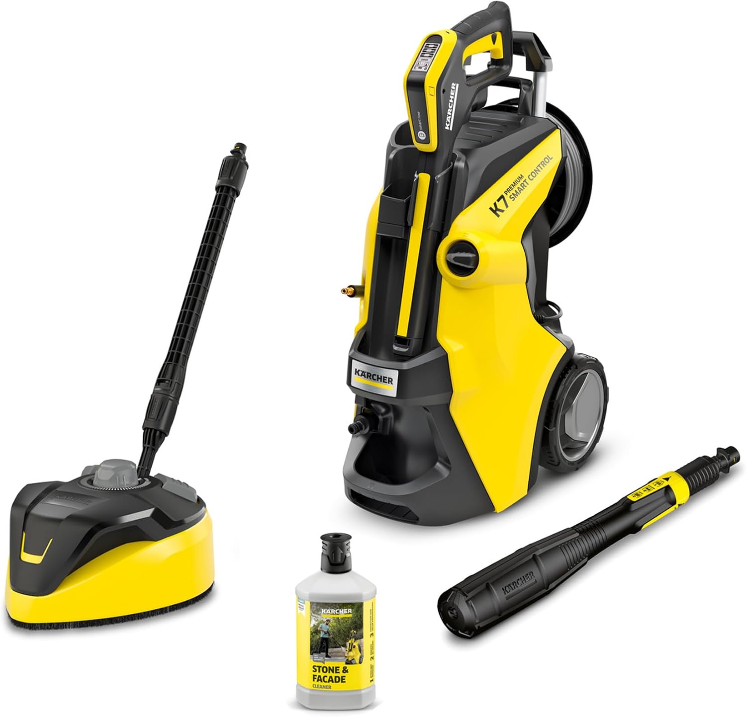 کارواش فشار قوی کرشر آلمان Kärcher K 7 Premium Smart Control ، فشار حداکثر 180 بار، سرعت جریان: 600 لیتر در ساعت، مساحت: 60 متر مربع در ساعت، فیلتر آب، شلنگ فشار قوی انعطاف پذیر