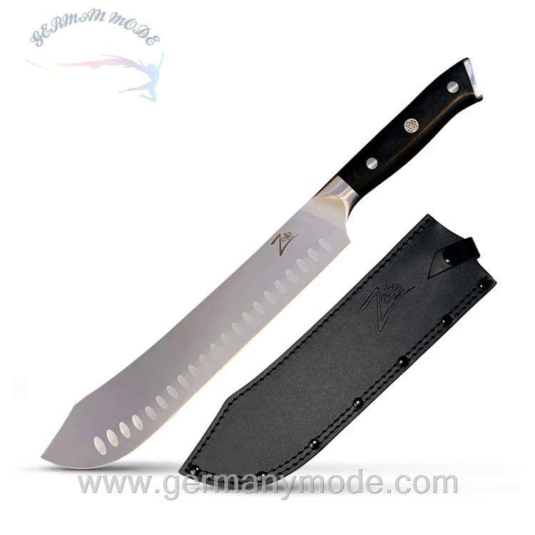 چاقو آشپزخانه 38.9 سانتیمتری کلارشتاین آلمان Klarstein Alpha-Royal German 10 Fleischmesser Messer Schwarz