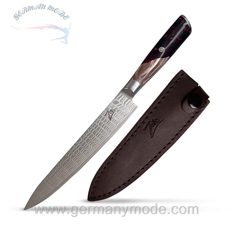 چاقو آشپزخانه 26.3 سانتیمتری زلیت آلمان Zelite Infinity by Klarstein Wave 6Allzweckmesser Messer Braun