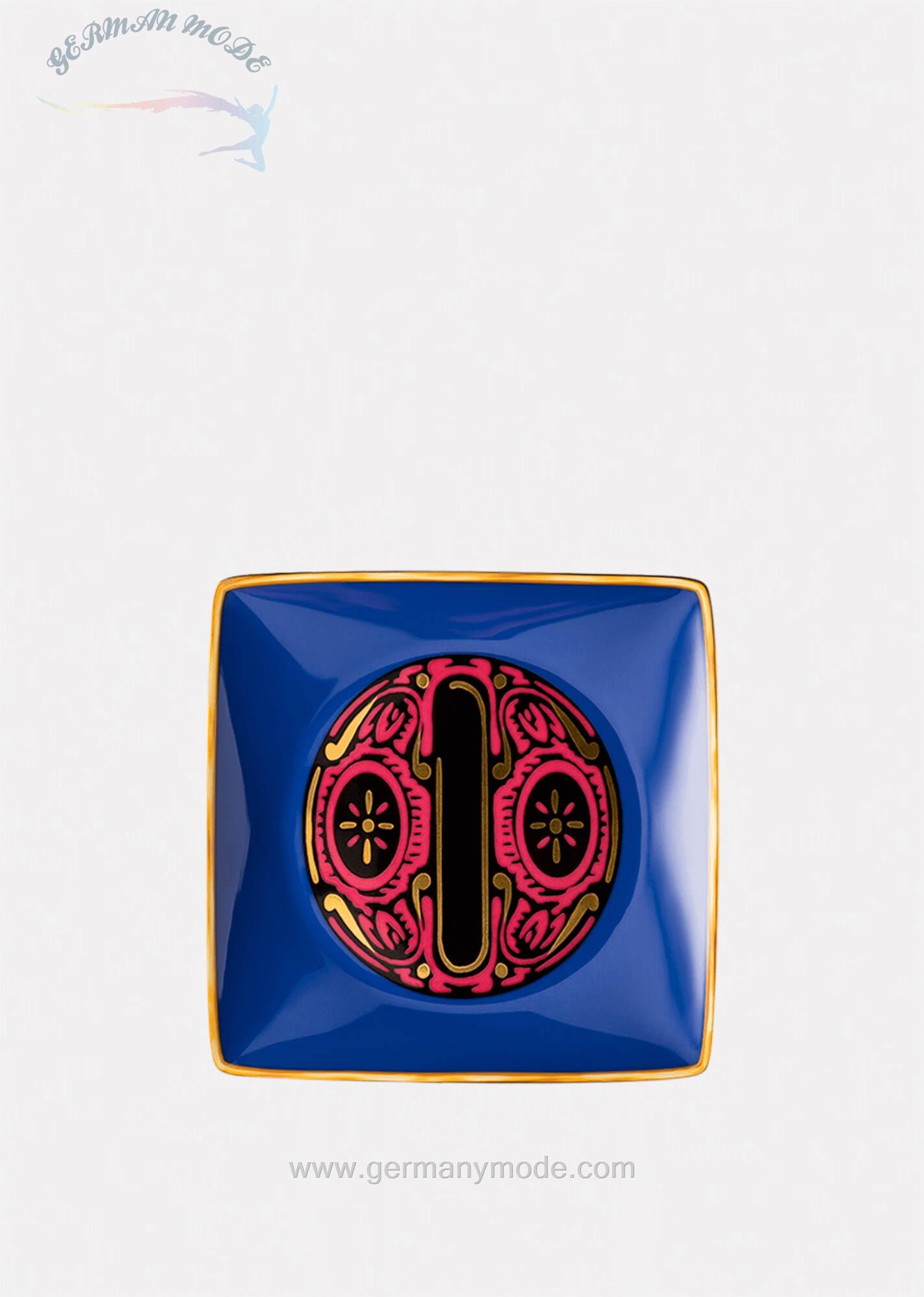 بشقاب دکوری ورساچه ایتالیا VERSACE ALPHABET UNTERTELLER O 12 CM