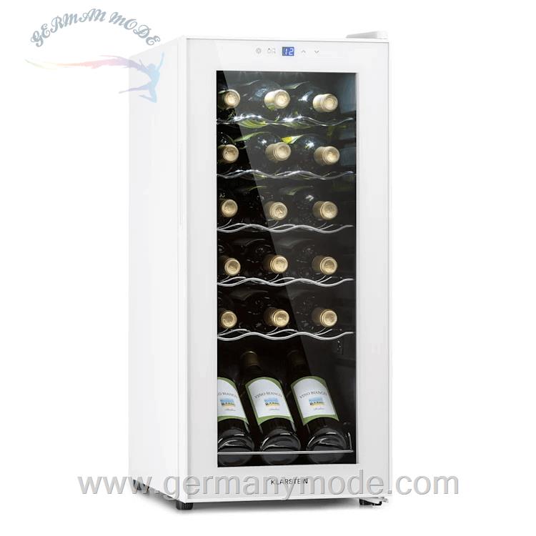 یخچال بطری سرد کن 50 لیتری کلارشتاین آلمان Klarstein Shiraz 18 Slim Uno Weinkühlschrank Weiß 50 Ltr