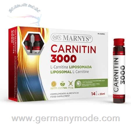 مکمل غذایی آشامیدنی ال کارنتین چربی سوز مارنیس اسپانیا MARNYS CARNITIN 3000 MNV816