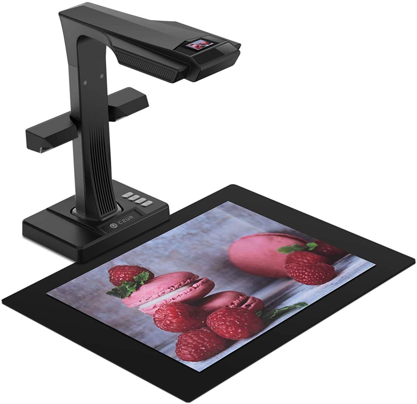 اسکنر کتاب حرفه ای CZUR ET18 Pro با نور پرکننده LED، اسکنر اسناد OCR تصویرساز دوربین اسناد 18 مگاپیکسلی برای ویندوز و macOS با فناوری صاف کردن لیزر، تا A3 18 مگاپیکسل