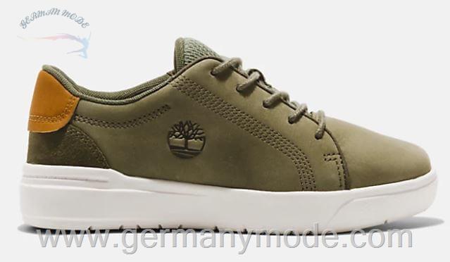 کتانی ورزشی بچگانه تیمبرلند آمریکا TIMBERLAND SENECA BAY LEATHER SNEAKERS FOR KIDS IN GREEN