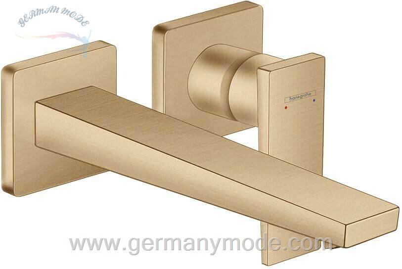 شیر مخلوط روشویی توکار هانس گروهه آلمان Hansgrohe Einhebel Waschtischmischer Unterputz mit Hebelgriff und Auslauf 22 5cm bronze gebürstet 32526140