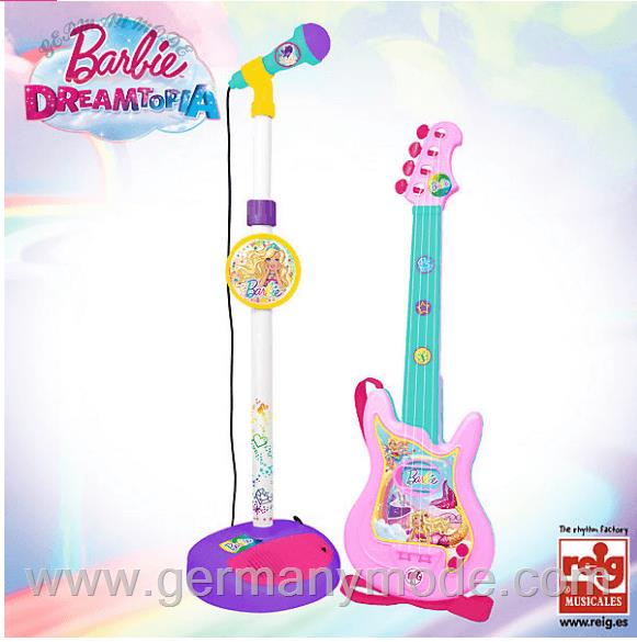 گیتار و میکروفون کودک باربی Gitarre mit Mikrofon