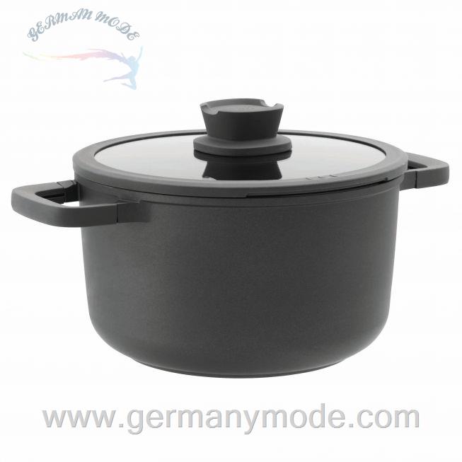 قابلمه سوپ 24 در 14 سانت درب دار برگهف بلژیک Berghoff Suppen-/ Gemüsetopf mit Deckel Stone 24x14 cm - Leo