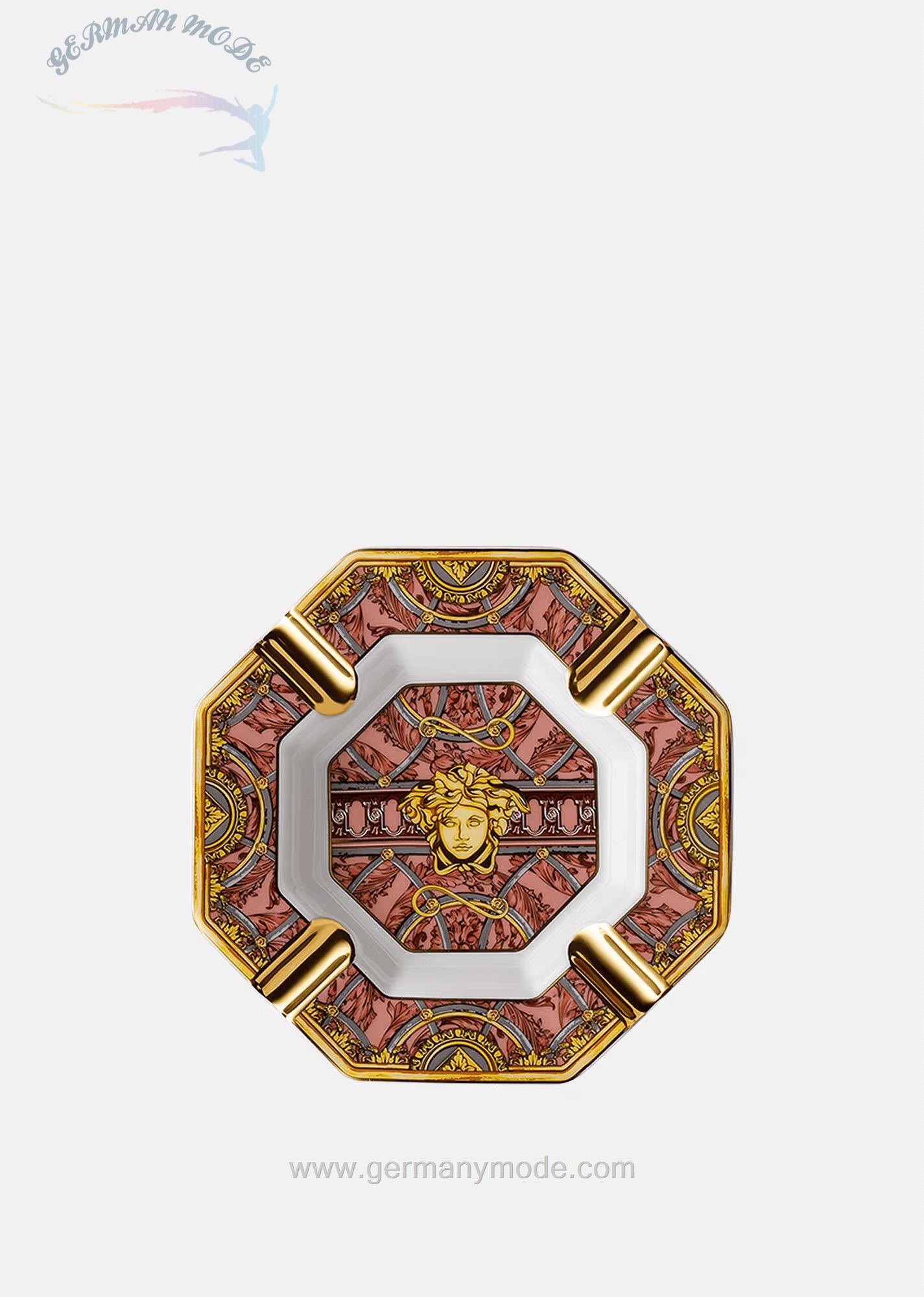 زیر سیگاری ورساچه ایتالیا VERSACE SCALA DEL PALAZZO ROSA ASCHENBECHER 14 CM
