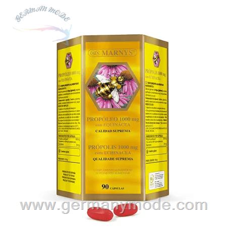 مکمل غذایی بهبود دهنده سیستم دفاعی و تنفسی مارنیس اسپانیا MARNYS Propolis 1000 mg with Echinacea 90 Capsules MN451A