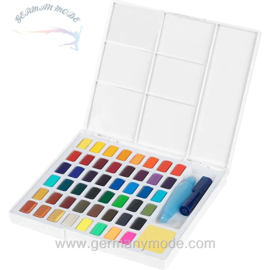 آبرنگ 48 رنگ فابرکاستل آلمان FABER CASTELL Aquarellfarben in Näpfchen 48er Etui