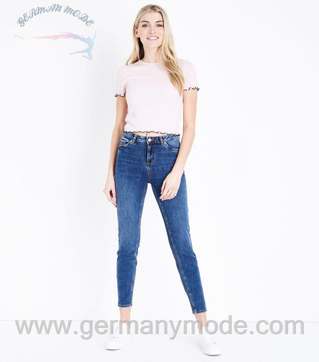 شلوار جین زنانه نیولوک (انگلستان) Jenna Blaue knöchellange Skinny Jeans