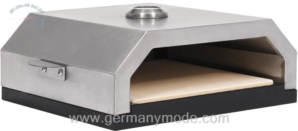 فر پیتزا رو گازی ویدا vidaXL Pizza Oven with Ceramic Stone for Gas Charcoal BBQ