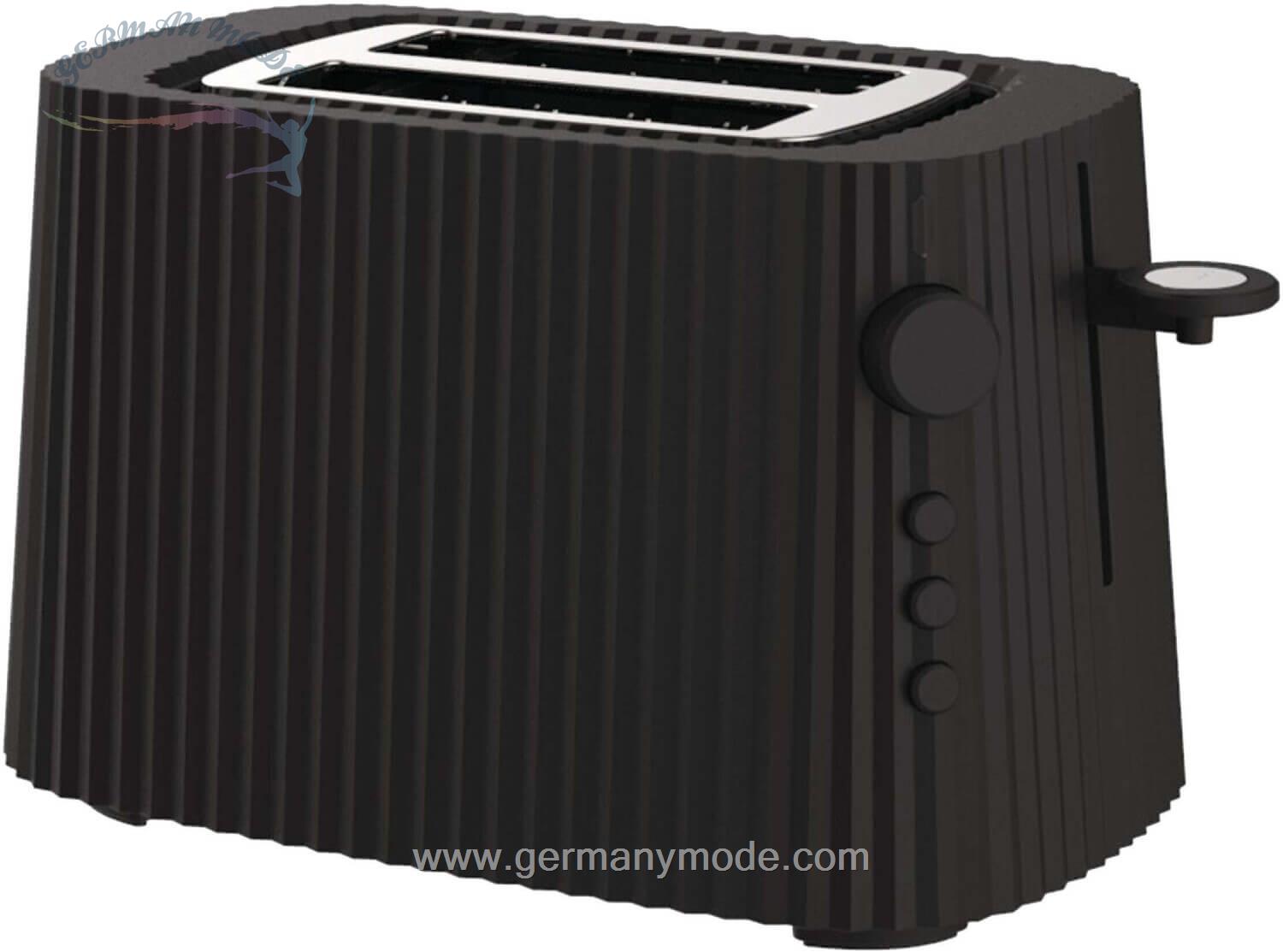 توستر السی ایتالیا Alessi Toaster Toaster Plissé - Farbwahl- Europäischer Stecker- Elektrische Leistung 850 Watt s