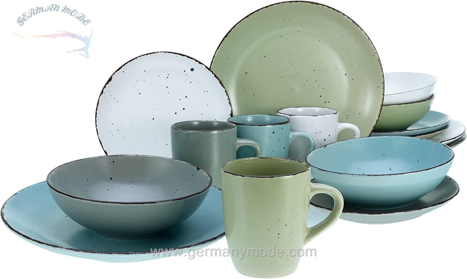 سرویس غذاخوری سفالی 16 پارچه 4 نفره کراتیبل CreaTable Kombiservice Fashion (16-tlg.)