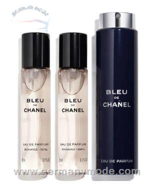 ست عطر ادو پرفیوم مردانه 3 تایی 20 میل بلو شنل فرانسه CHANEL BLEU EAU DE PERFUME TWIST SPRAY 3 20ml