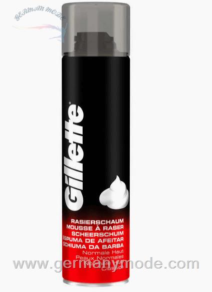 فوم اصلاح 300 میل صورت آقایان ژیلت آمریکا Gillette Basis Rasierschaum normale Haut (300 ml)