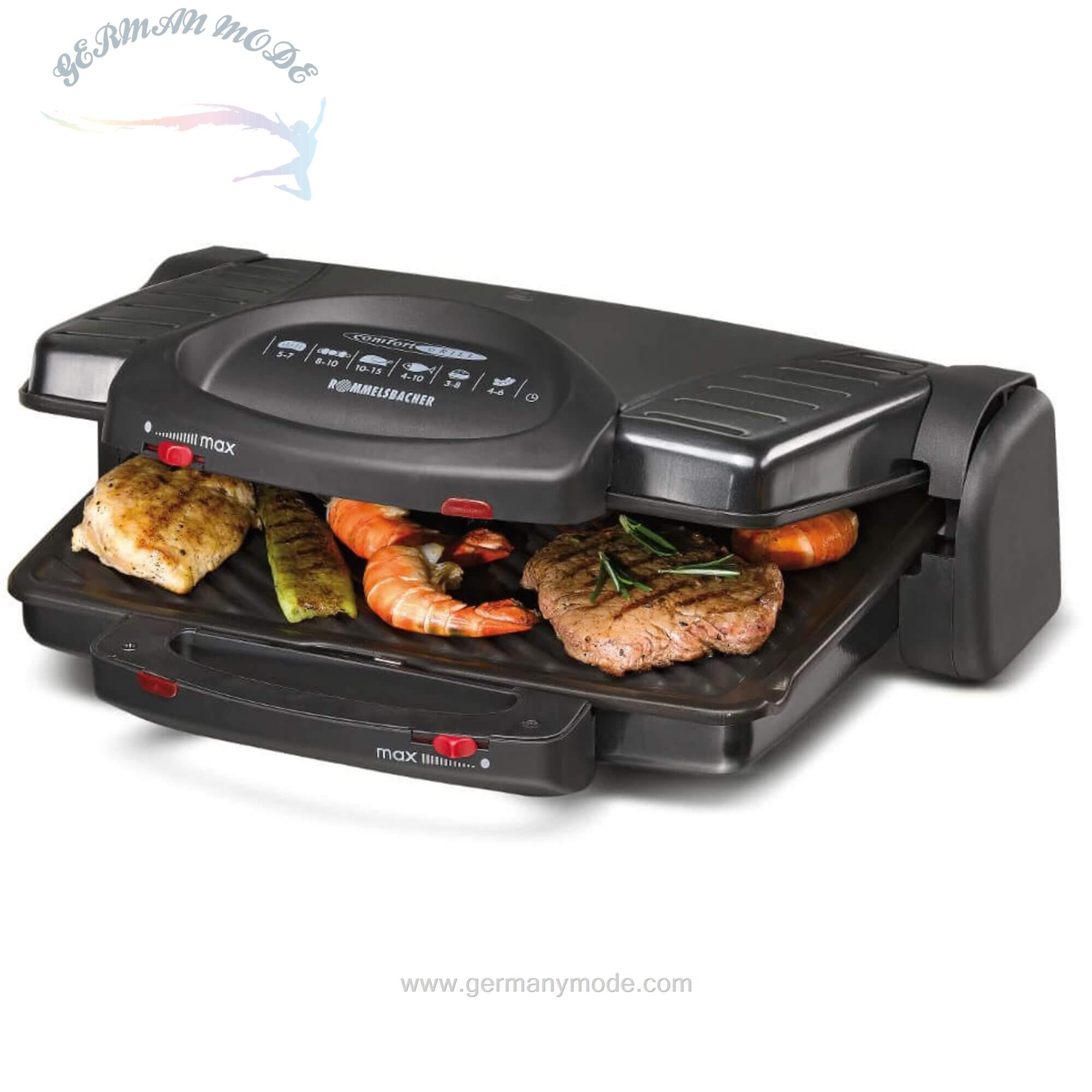 گریل باربیکیو روملزباخر آلمان Rommelsbacher Kontaktgrill Kontaktgrill KG 2000