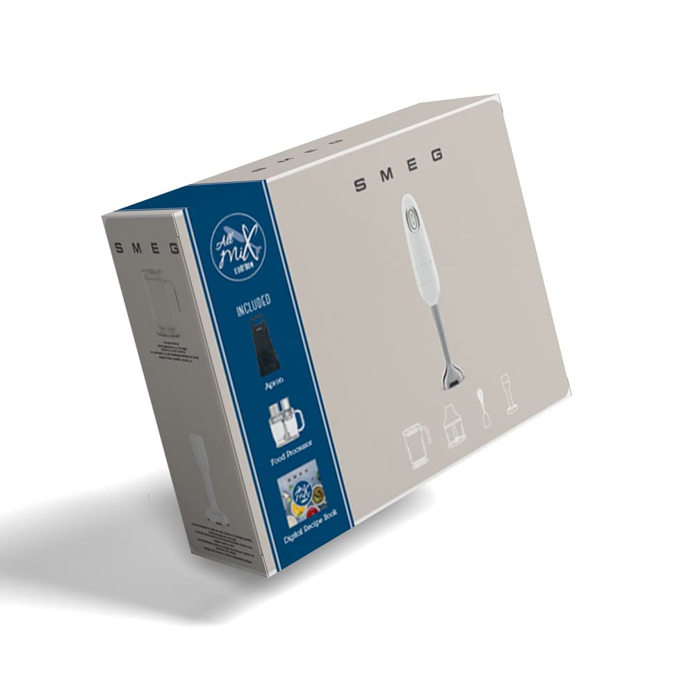 خرید از آمازون - Smeg HBF12WHEU Stabmixer 50`s Style weiß