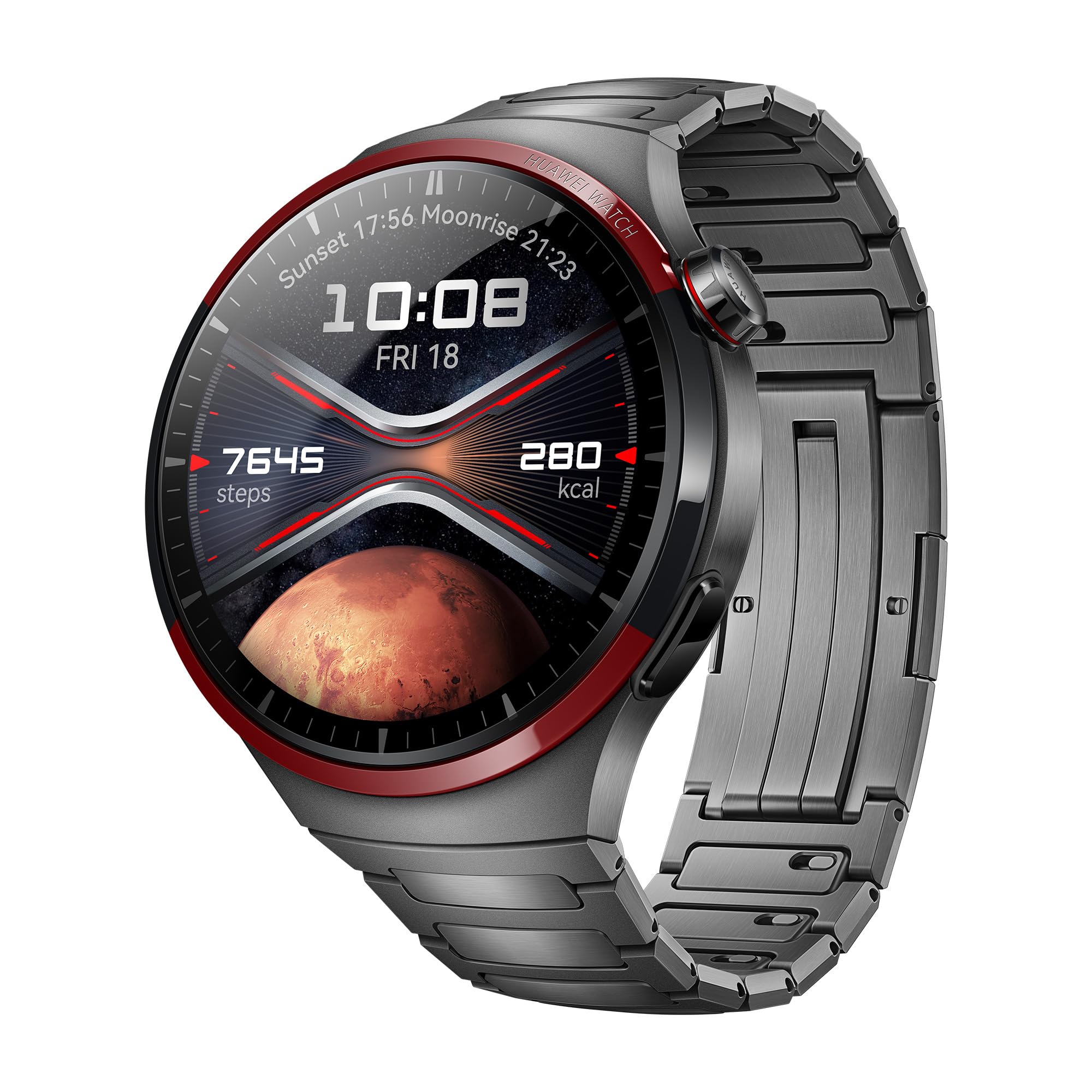 ساعت هوشمند HUAWEI Watch 4 Pro نسخه فضایی DLC تیتانیومی طبقه‌ بندی‌شده در هوافضا بررسی سریع سلامت سازگار با اندروید و iOS