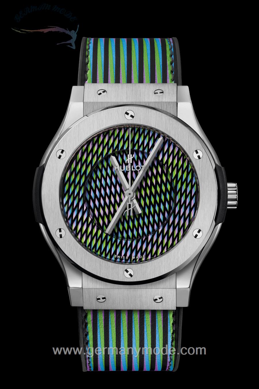 ساعت مچی مردانه هابلوت سوئیس HUBLOT CRUZ DIEZ TITANIUM 45MM