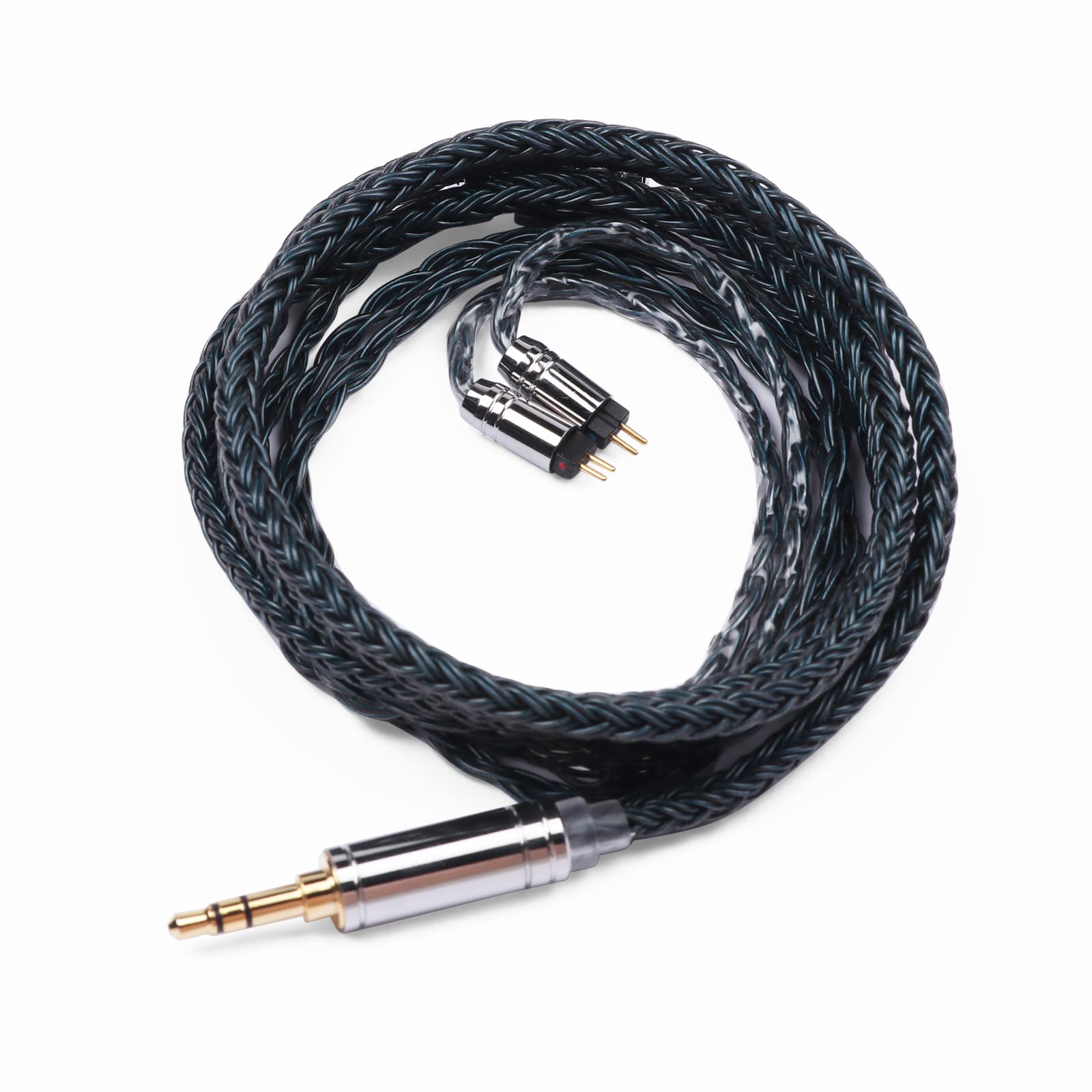 خرید از آمازون - LINSOUL Tripowin Zonie 16 Core Silver Plated Cable SPC Ohr for 7hz Zero Dioko Timelesss AE TINHIFI T2 T3 PLUS Wan'er Cadenza KZ AS10 QKZ HBB Tripowin Mele Olina (2pin-0.78mm, 3.5mm, 3.5mm, Moss, 3.5mm, Moss-3.5)