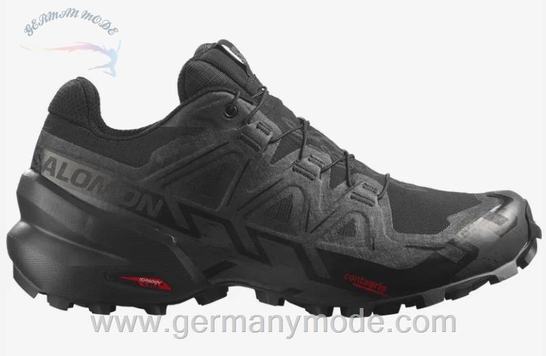 کتانی تریل رانینگ دو کوهستان زنانه سالامون فرانسه SALOMON SPEEDCROSS 6 GORE TEX Trailrunning Schuhe Damen Black Black Phantom