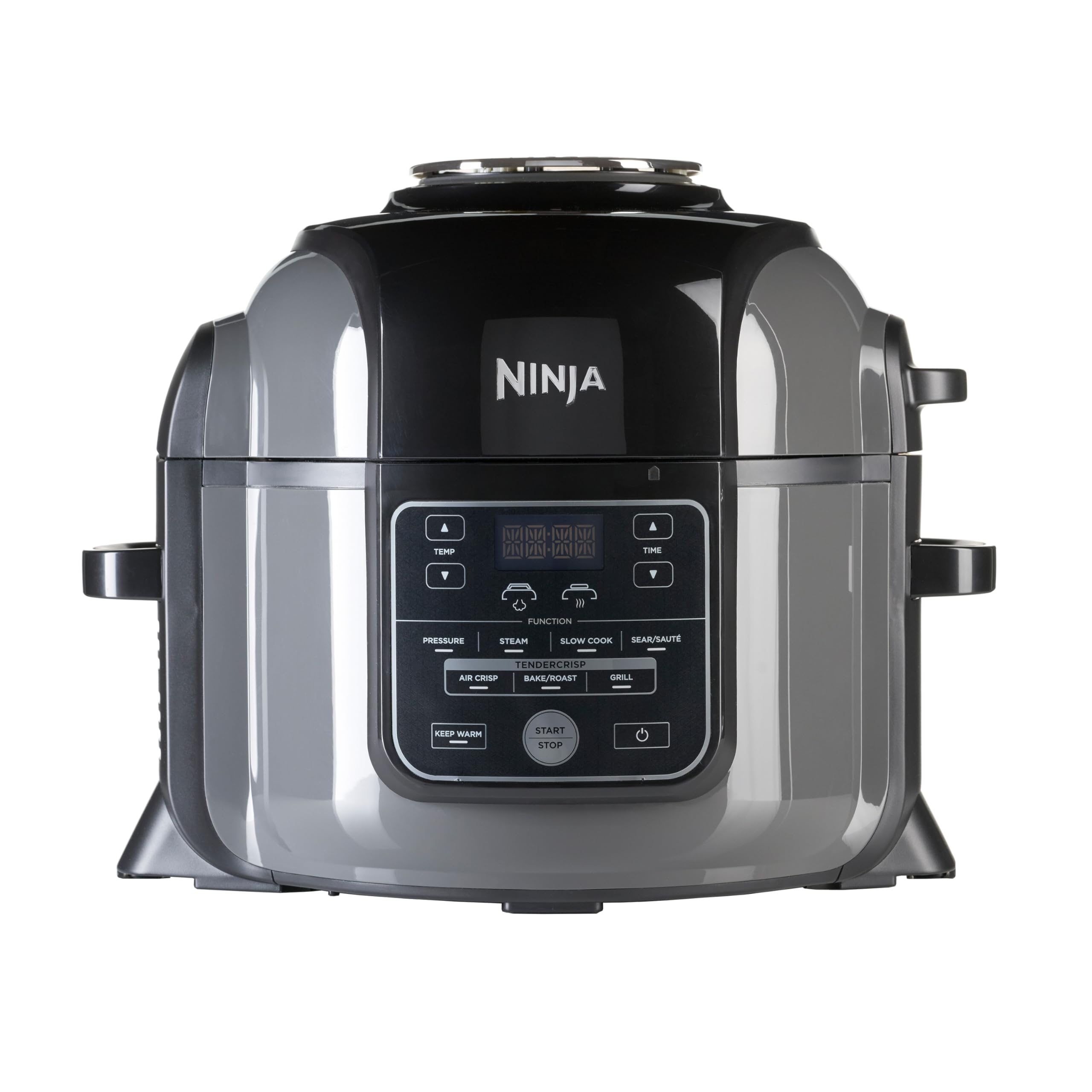 زودپز و سرخ کن چندکاره Ninja OP300EU Foodi، زودپز چندکاره Tender-Crisp Technology، 1460، استیل ضد زنگ، 6 لیتر، چندکاره 7 کاره مشکی و خاکستری
