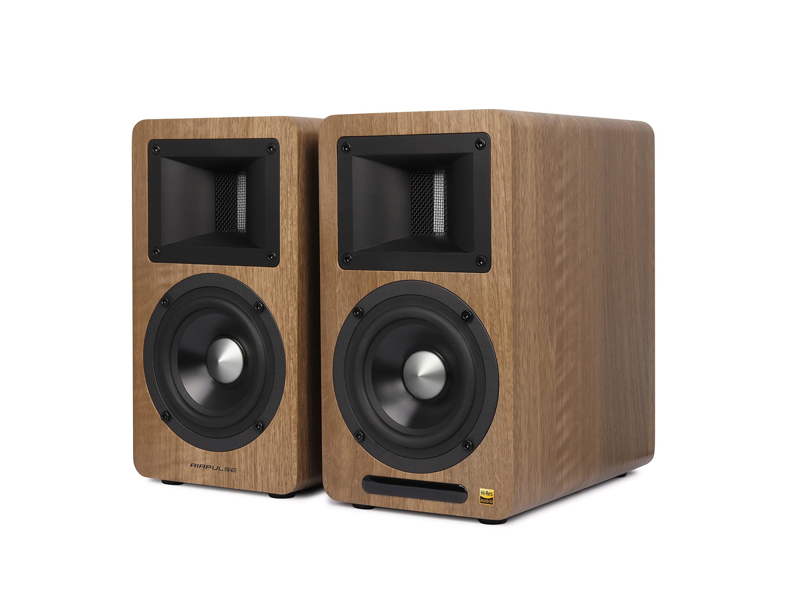 خرید از آمازون - EDIFIER AIRPULSE A80 - 2.0 Regallautsprechersystem (100W) mit Bluetooth V5.0 (aptX), Bändchen-Hornhochtöner für präzise und klarste Höhen, vielseitige Anschlussmöglichkeiten, inkl. Fernbedienung