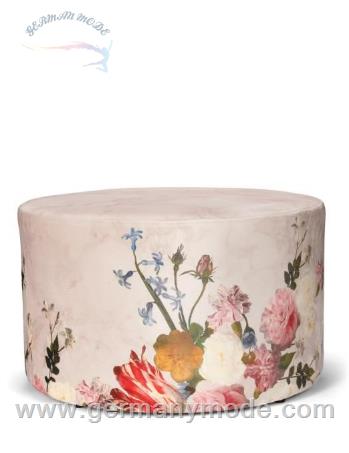 پاف گرد اسنزا هلند ESSENZA Flower Statement Stone Samthocker 40 x 43 cm