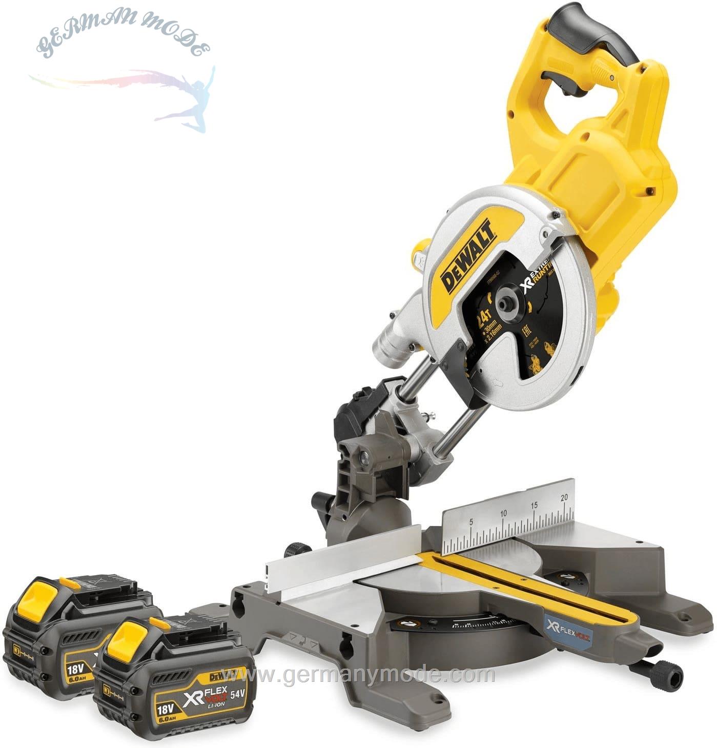 اره گرد بر شارژی دیوالت آمریکا DeWalt DCS777T2 2 x 54 Volt XR FLEXVOLT Akkus