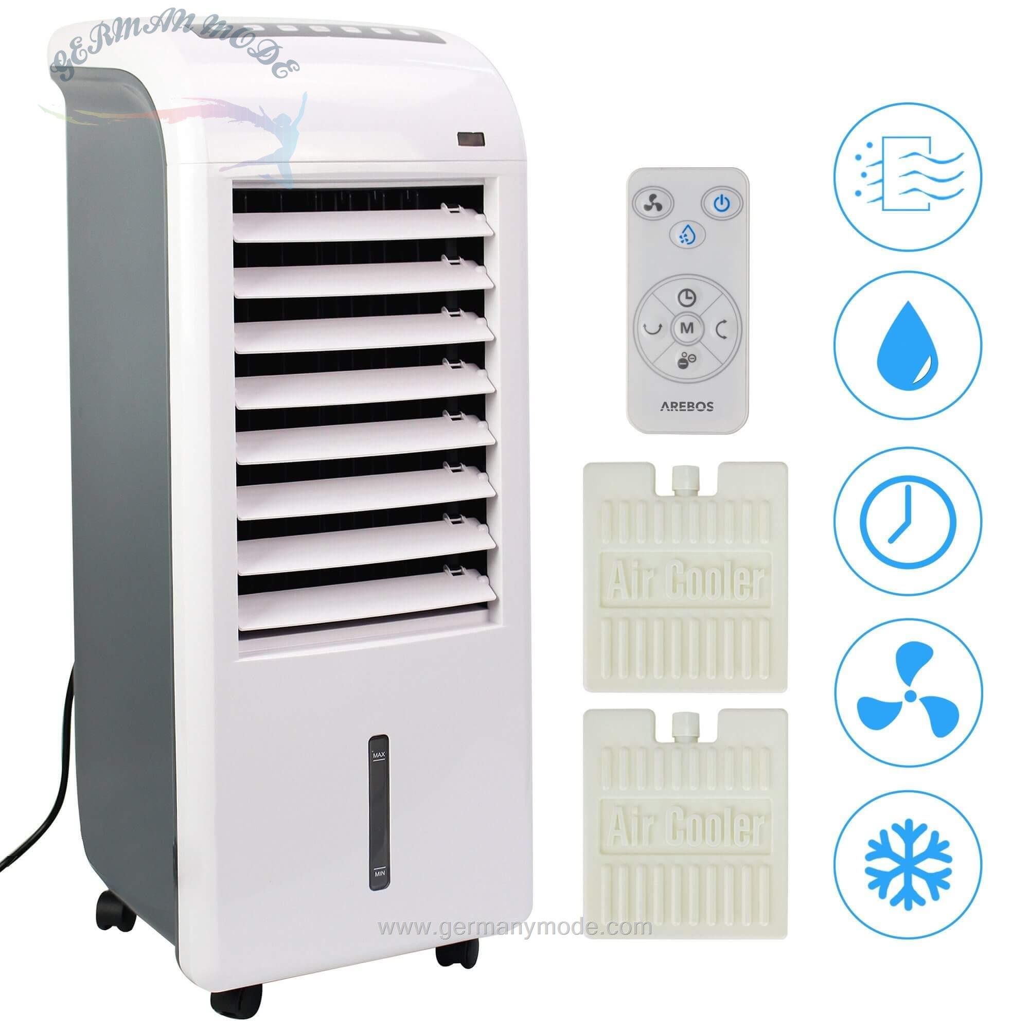 کولر آبی فن تصفیه هوا رطوبت ساز آربوس Arebos Luftreiniger 4in1 Aircooler- Mobile Klimaanlage-Klimagerät