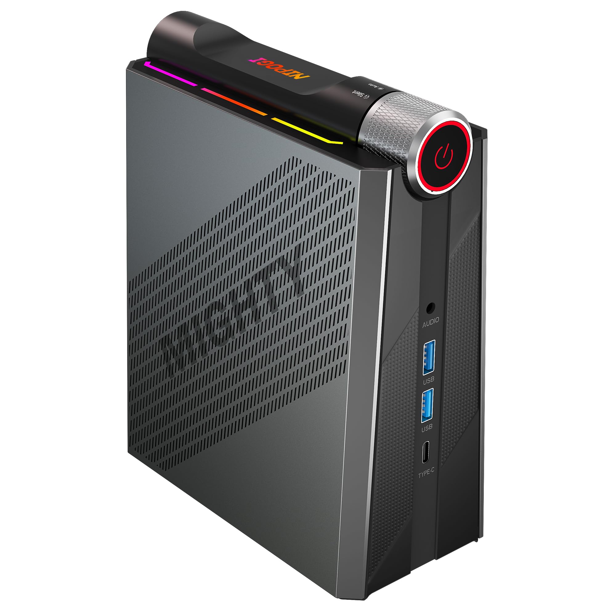 خرید از آمازون - NiPoGi AD08 Mini PC Intel Core i7-12650H (تا 4.70 گیگاهرتز، 10C/16T)، 32 گیگابایت DDR4 Dual Channel 512 گیگابایت M.2 NVME SSD Mini PC Desktop با صفحه نمایش سه گانه 4K، WiFi 6، BT 5.2 برای مینی برج اداری