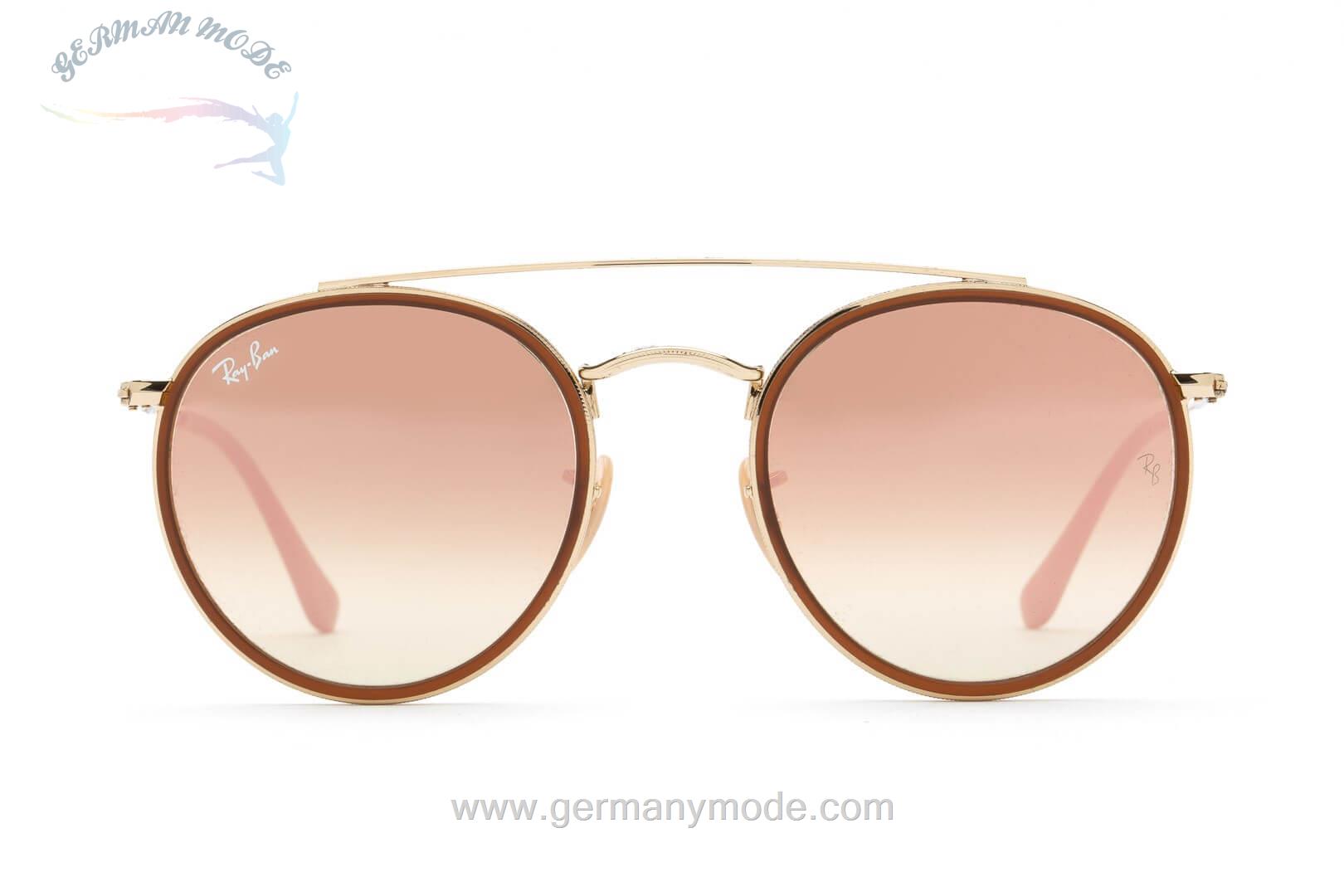 عینک آفتابی مردانه ریبن (ایتالیا) Ray-Ban Round Double Bridge RB3647N