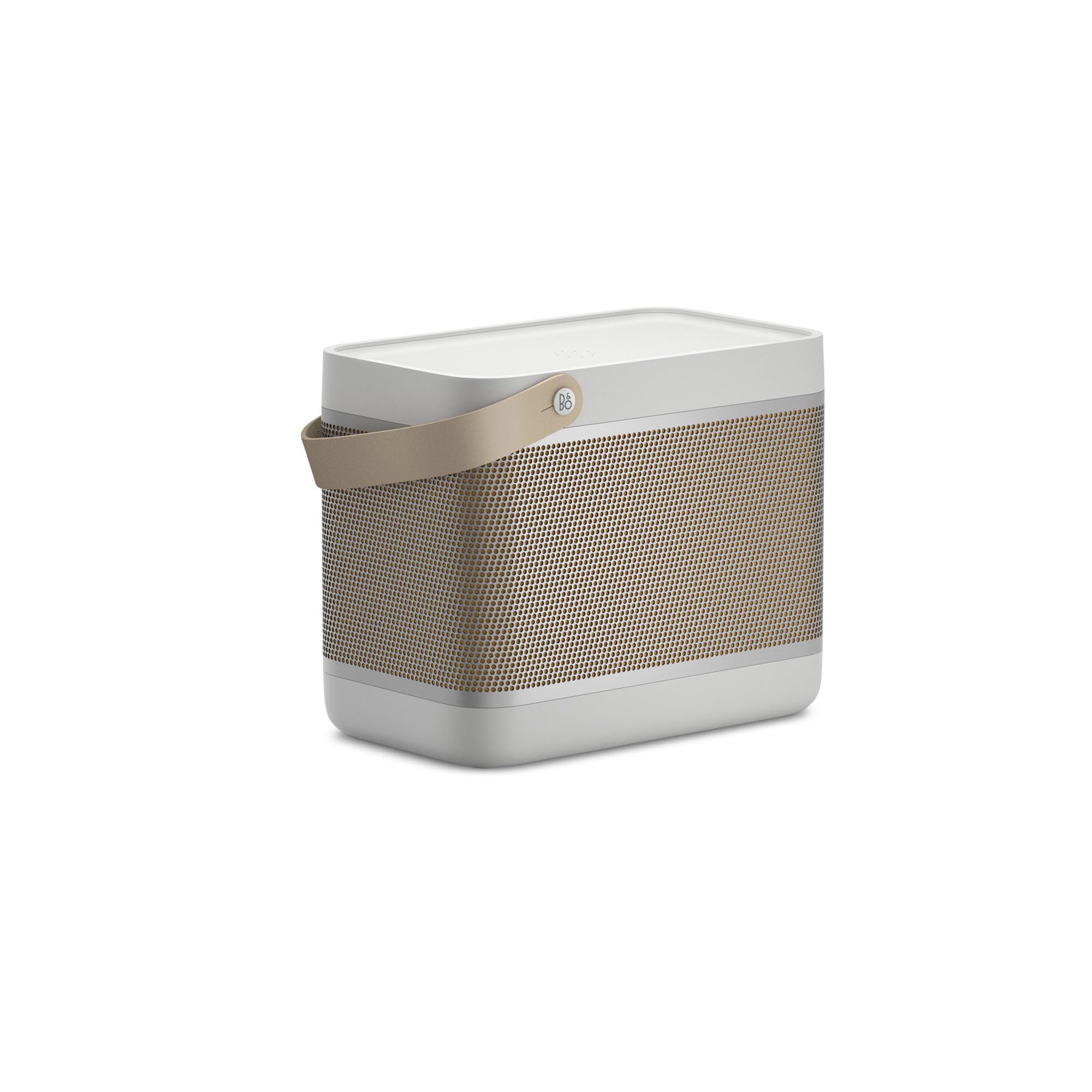 خرید از آمازون - Bang & Olufsen Beolit 20 - بلندگوی خانگی بلوتوث قابل حمل بی سیم قدرتمند با صدای 360 درجه و ایستگاه شارژ Qi یکپارچه - Grey Mist Grey Mist Single