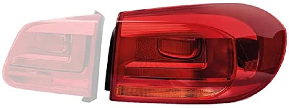 چراغ خطر عقب خودرو HELLA 2SD 010 738-091 - لامپ - قرمز/زرد - قسمت بیرونی/قسمت بالایی - برای VW Tiguan (5N_) - ECE/CCC - برای ترافیک سمت چپ/برای ترافیک سمت راست - چپ