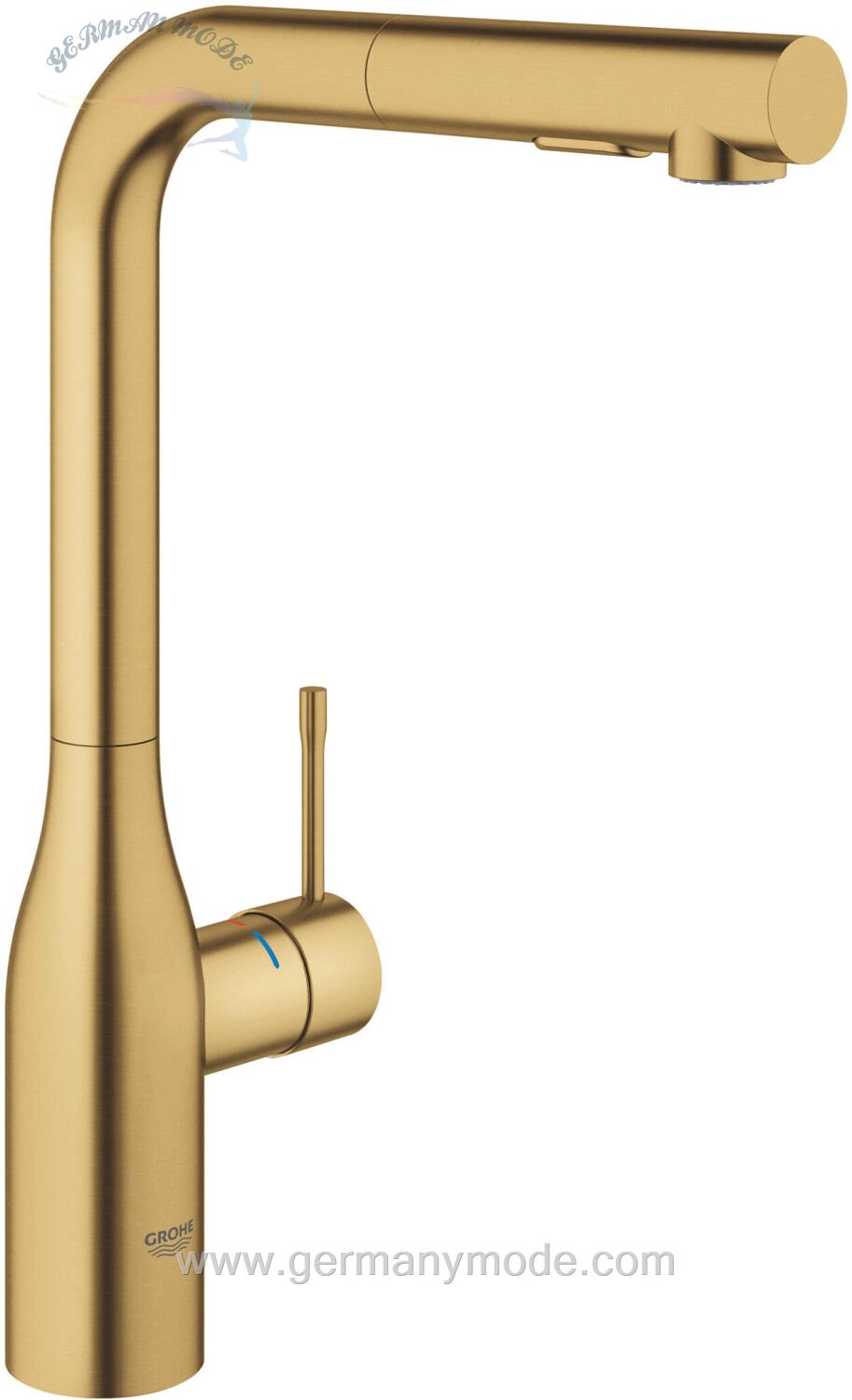 شیر مخلوط ظرفشویی شلنگ دار گروهه آلمان GROHE Essence cool sunrise gebürstet 30270GN0